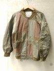 画像1: 【AOZORA】"Remake Patchwork MA-1 Jacket"