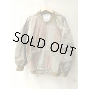 画像: 【AOZORA】"Remake Patchwork MA-1 Jacket"