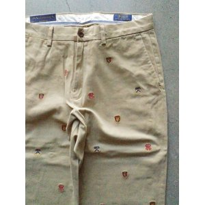 画像: 【Ralph Lauren】"EMBROIDERED CHINO PANTS"