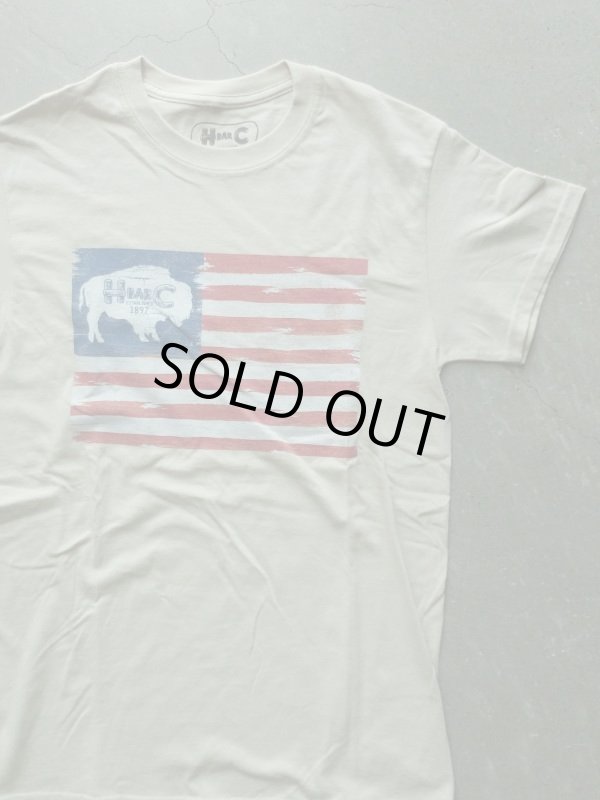 画像1: 【H BAR C】"American Buffalo Flag Tee"