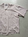 画像1: 【FAR EAST NETWORK】”French Linen/Cotton Pintuck Cuba Shirt (MOCA)”