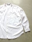 画像1: 【FAR EAST NETWORK】”French Linen/Cotton Band Collor Shirt (WHITE)”