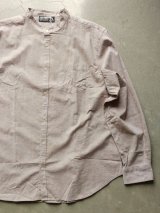 画像: 【FAR EAST NETWORK】”French Linen/Cotton Band Collor Shirt (MOCA)”