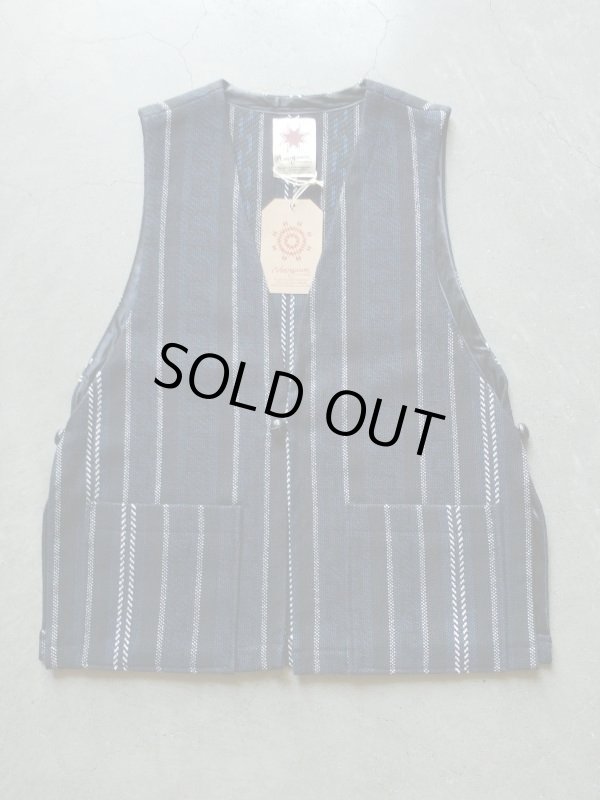 画像1: 【Nasngwam】”PUEBLO VEST / BLUE”