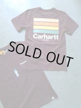 画像: 【carhartt】"Relaxed Fit Heavyweight Pocket Line Graphic T-Shirt / MAROON"