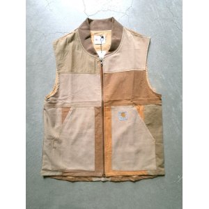 画像: 【Mr. Remake Man.】"Used Duck Zip Vest (Brown)"