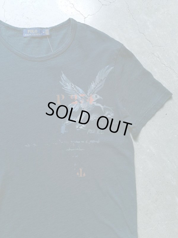 画像1: 【Ralph Lauren】"POLO EAGLE Indigo Vintage Graphic S/S Tee"