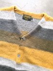 画像4: 【UNIVERD72】"MOHAIR TOUCH CARDIGAN / YELLOW BORDER"