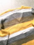 画像8: 【UNIVERD72】"MOHAIR TOUCH CARDIGAN / YELLOW BORDER"