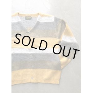 画像: 【UNIVERD72】"MOHAIR TOUCH CARDIGAN / YELLOW BORDER"