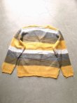 画像7: 【UNIVERD72】"MOHAIR TOUCH CARDIGAN / YELLOW BORDER"