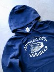 画像2: 【NUNNALLY'S】"Heavy Wight Indigo Sweat Parka"