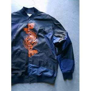 画像: 【AOZORA】Nylon Patchwork Stadium Jacket / 5(XL)"