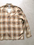 画像2: 【HOUSTON】"OMBRE L/S CHECK SHIRT / KHAKI"