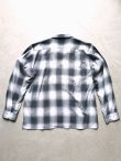 画像9: 【HOUSTON】"OMBRE L/S CHECK SHIRT / BLACK"