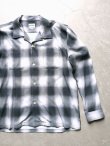 画像2: 【HOUSTON】"OMBRE L/S CHECK SHIRT / BLACK"