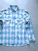 画像: 【BIG MIKE】"Light Flannel Shirts - MINT×WHITE"
