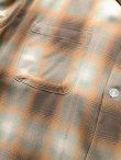 画像6: 【HOUSTON】"OMBRE L/S CHECK SHIRT / KHAKI"