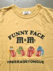 画像1: 【free rage】"FUNNY FACE Recycle cotton S/S TEE"