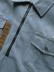 画像7: 【PRISON BLUES】"HALF ZIP HICKORY S/S WORK SHIRT"