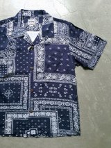 画像: 【HOUSTON】"ALOHA SHIRTS / BANDANA (NAVY)"