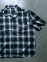 画像: 【BIG MIKE】"Ombre Check S/S Shirts - BLACK×WHITE"