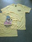 画像2: 【BROTHER MERLE】"S/S Crew T-Shirt - Dwight / Banana"