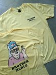 画像1: 【BROTHER MERLE】"S/S Crew T-Shirt - Dwight / Banana"