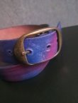 画像1: 【BRACKNEY LEATHER WORKS】"TIE-DYE  LEATHER BELT"