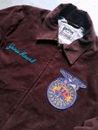 画像4: 【HOUSTON】”CORDUROY EMBROIDERY FFA JACKET / BURGUNDY”