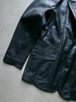 画像4: 【modem design】"SHEEP LEATHER TAILORED JACKET / BLACK"