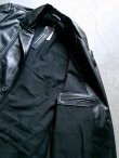 画像8: 【modem design】"SHEEP LEATHER TAILORED JACKET / BLACK"