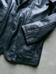 画像5: 【modem design】"SHEEP LEATHER TAILORED JACKET / BLACK"