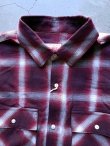 画像4: 【BIG MIKE】"Ombre Check Shirts / PURPLE"