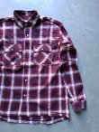 画像1: 【BIG MIKE】"Ombre Check Shirts / PURPLE"