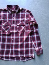 画像: 【BIG MIKE】"Ombre Check Shirts / PURPLE"