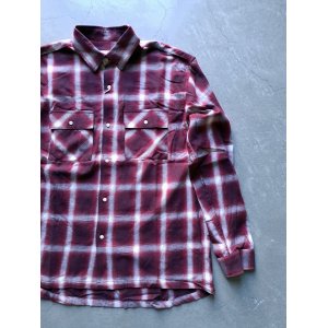 画像: 【BIG MIKE】"Ombre Check Shirts / PURPLE"