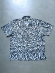 画像2: 【UNIVERD72】"POLYESTER ALOHA SHIRT / ZEBRA"
