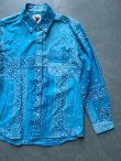 画像2: 【Nasngwam】”SKELTER SHIRTS (BANDANA / SAX BLUE)”
