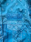 画像5: 【Nasngwam】”SKELTER SHIRTS (BANDANA / SAX BLUE)”