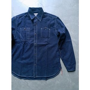 画像: 【HOUSTON】"INDIGO WABASH WORK SHIRT"