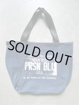 画像: 【PRISON BLUES】"USA Plate Logo Denim Tote Bag"