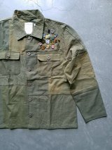 画像: 【MR.REMAKEMAN】"Fatigue Vintage Pins Shirt / KHAKI"