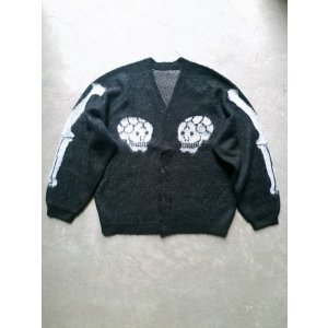 画像: 【THRIFTY LOOK】"RAGLAN SLEEVE SOUVENIR CARDIGAN - SKULL"