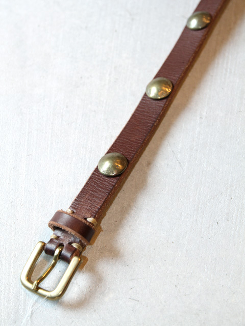 画像2: 【Nasngwam】"CONCHO LEATHER BELT (BROWN)"