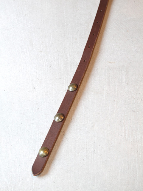 画像3: 【Nasngwam】"CONCHO LEATHER BELT (BROWN)"