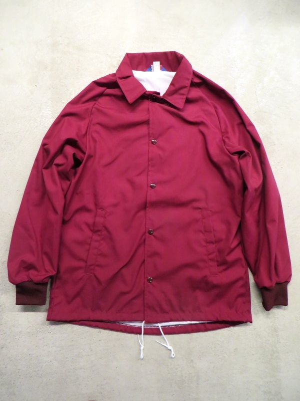 Asw American Spirit Wear Coach Jacket Burgundy Bristy