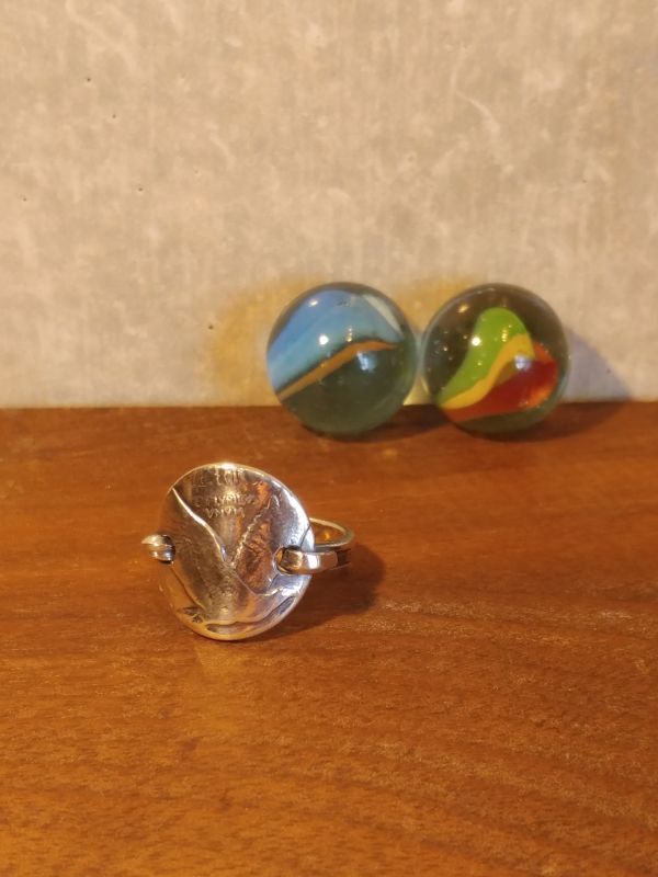 画像1: 【NORTH WORKS】"Vintage 25cent Pinky Ring"