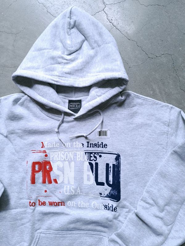 画像1: 【PRISON BLUES】"USA PLATE PULLOVER HOODIE"