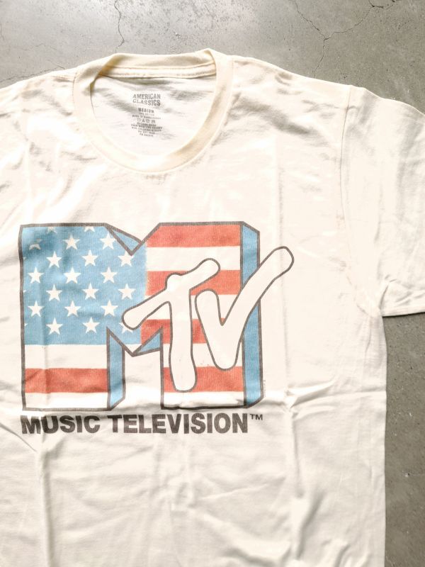 画像1: 【AMERICAN CLASSICS】"MTV American Flag Classic Logo Graphic Tee"